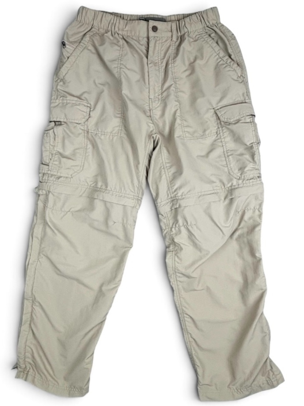 REI Pants Men Large (30x30) Beige Sahara Convertible Cargo Trail Hiking Outdoor